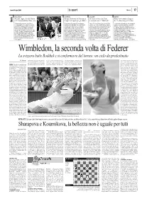Sharapova E Kournikova, La Bellezza Non È Uguale Per Tutti