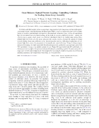 Gray-Molasses Optical-Tweezer Loading: Controlling Collisions for Scaling Atom-Array Assembly