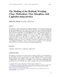 The Making of the Heiltsuk Working Class: Methodism, Time Discipline, and Capitalist Subjectivities