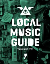 Vanguard 2012 2012 Local Music Guide 3