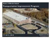 FFY 2013-2016 State Transportation Improvement Program