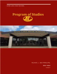 Program of Studies