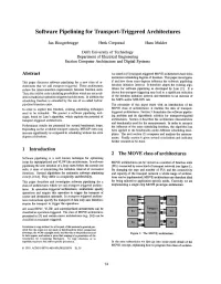 Software Pipelining for Transport-Triggered Architectures