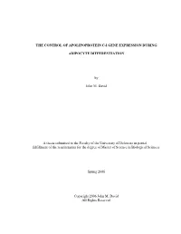 The Control of Apolipoprotein C-I Gene Expression During