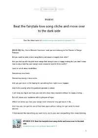 Beat the Fairytale Love Song Cliche and Move Over to the Dark Side