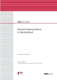 Jihadist Radicalization in Switzerland