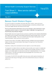 MHCSS Barwon South Western Region Fact Sheet 1