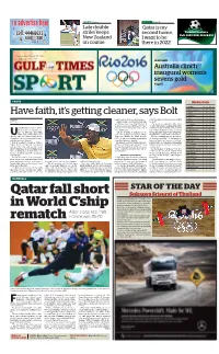 Qatar Fall Short in World C'ship Rematch