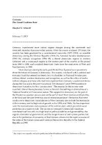 Schmidt, Grand Coalition State, 4Th Edition Endfassung