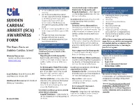 Sudden Cardiac Arrest Awareness Form