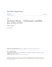 The Perfect Wreck—“Old Ironsides” and HMS Java: a Story of 1812