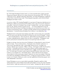 Washington on a Proposed Third Term and Political Parties, 1799 Introduction