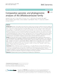 Comparative Genomic and Phylogenomic Analyses of The