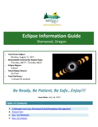 Eclipse Information Guide