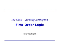 First-Order Logic