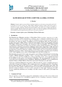 Rapid Research with Computer Algebra Systems
