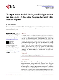 Changes in the Yazidi Society and Religion After the Genocide—A Growing Rapprochement with Human Rights?