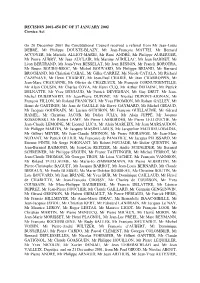 DECISION 2001-454 DC of 17 JANUARY 2002 Corsica Act on 20