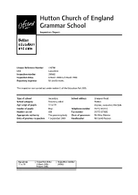Inspection Report