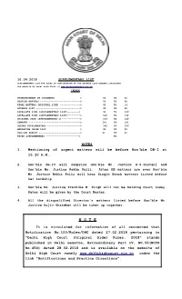 N of the Advance List Already Circulated