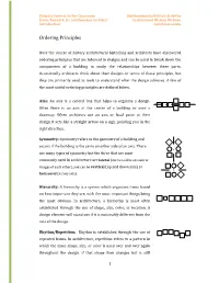 Ordering Principles Activity