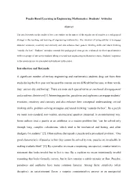 Puzzle-Based Learning in Engineering Mathematics: Students’ Attitudes