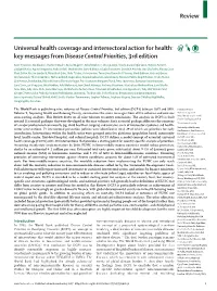 Review Universal Health Coverage and Intersectoral Action For
