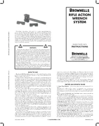 Rifle Action Wrench System