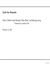 Scale-Free Networks