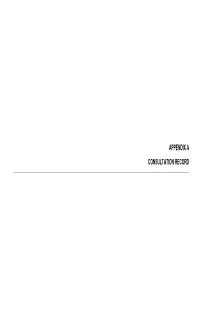 Appendix a Consultation Record