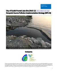 City of Euclid-Frontal Lake Erie (HUC-12: 04110003 05 02) Nonpoint Source Pollution Implementation Strategy (NPS-IS)