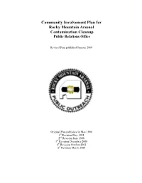 Community Involvement Plan, Revised January 2008