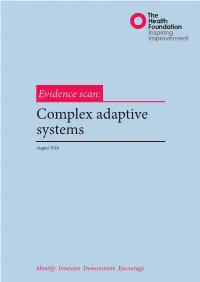 Complex Adaptive Systems