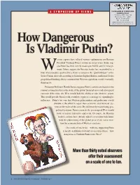 How Dangerous Is Vladimir Putin?