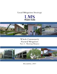 Local Mitigation Strategy Whole Community Hazard Mitigation