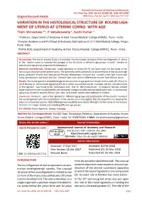 MENT of UTERUS at UTERINE CORNU with AGE Tripti Shrivastava *1, P