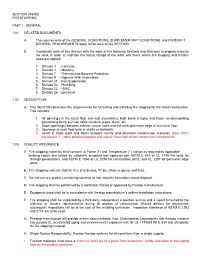 Section 078400 Firestopping