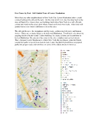 Self-Guided Tour of Lower Manhattan More Than Any