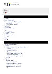 Statistics Poland / Sitemap