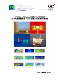 Sybilla Ltd Capability Statement Computational Fluid Dynamics Projects