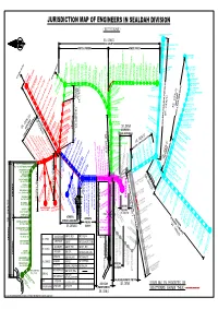 Jurisdiction Map of Engineers in Sealdah Division ( Not to Scale )
