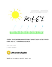 Ref ET Manual