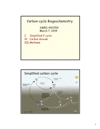 Simplified Carbon Cycle