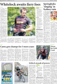 Springboks 'Singing' in Sydney Rain