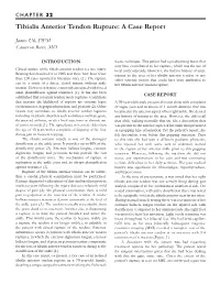 Tibialis Anterior Tendon Rupture: a Case Report