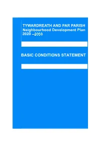 Tywardreath and Par Parish Basic Conditions Statement