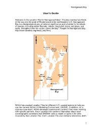 User's Guide for GNOME Location File Narragansett