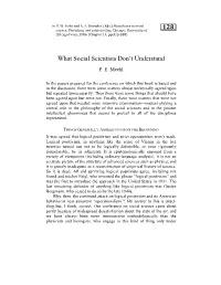128 What Social Scientists Don't Understand