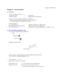 Chapter 2. Vector Analysis