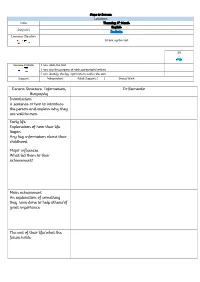 Generic Structure: Information, Biography Dr Barnardo Introduction